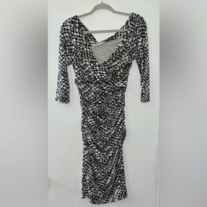 Diane Von Furstenberg - Black and White Dress - Women’s Size 6 - New w/o tag